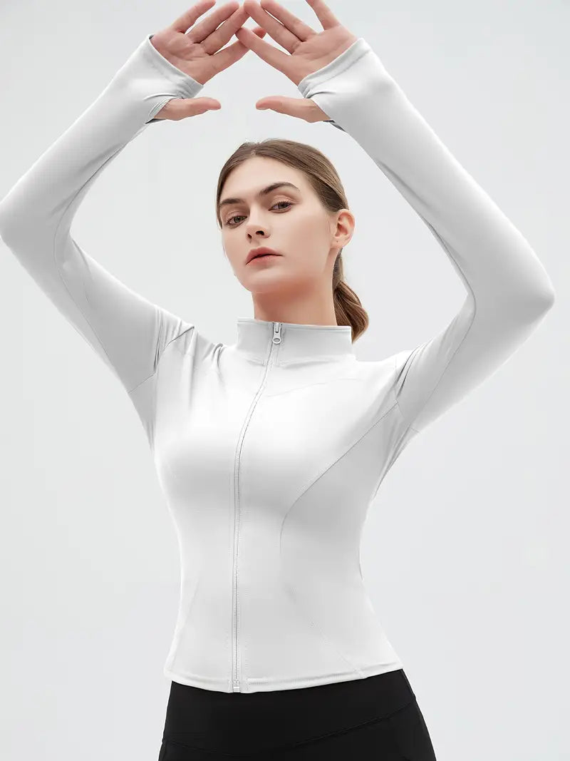 Chaqueta Deportiva Dama Elástica – Protección, Estilo y Comodidad