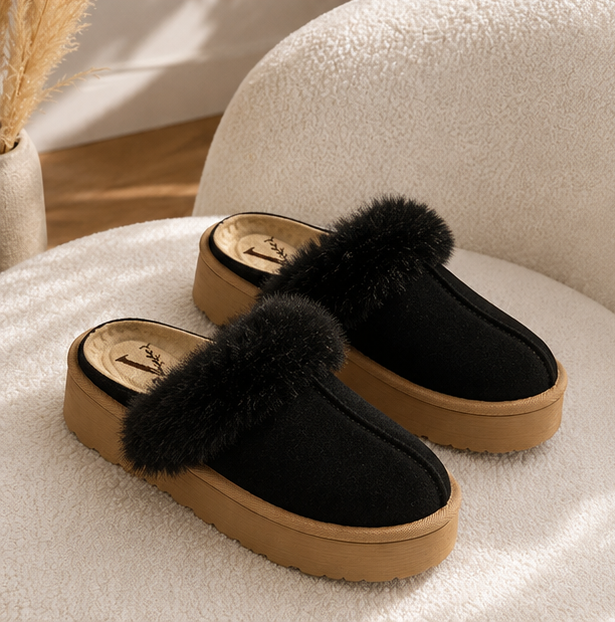 Suecos de Gamuza Slip-On con Peluche – Máxima Comodidad