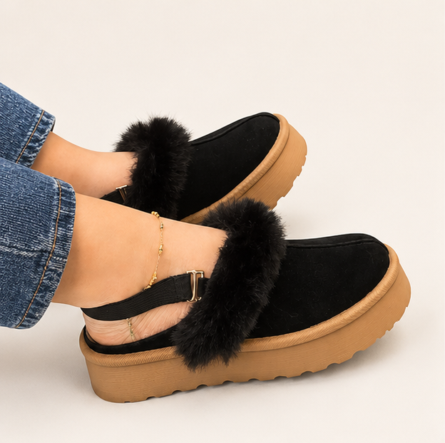 Suecos de Gamuza Slip-On con Peluche – Máxima Comodidad
