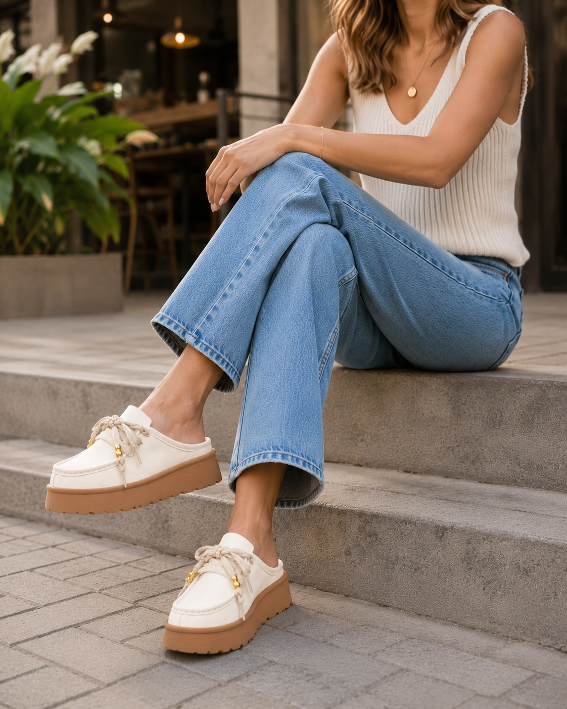 Sueco Destalonado | Animal Print, Talco, Miel y Negro