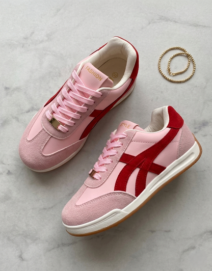 Tenis Rosa & Rojo Edición Especial
