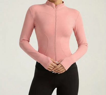 Chaqueta Deportiva Dama Elástica – Protección, Estilo y Comodidad