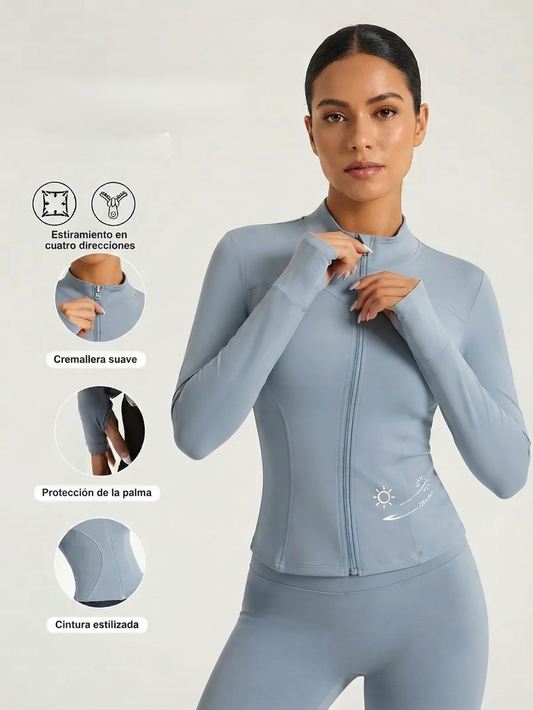 Chaqueta Deportiva Dama Elástica – Protección, Estilo y Comodidad
