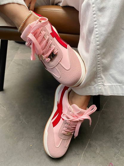 Tenis Rosa & Rojo Edición Especial