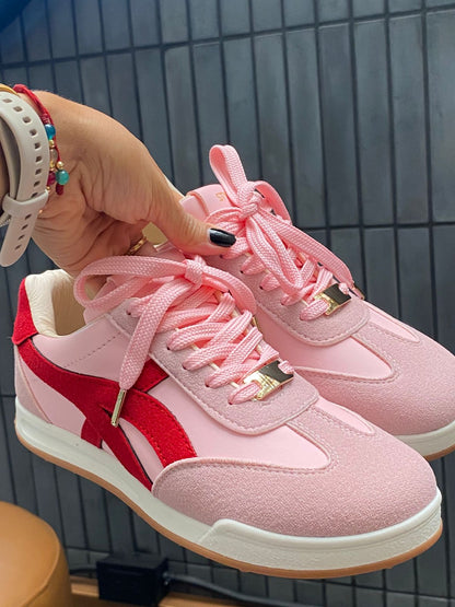 Tenis Rosa & Rojo Edición Especial