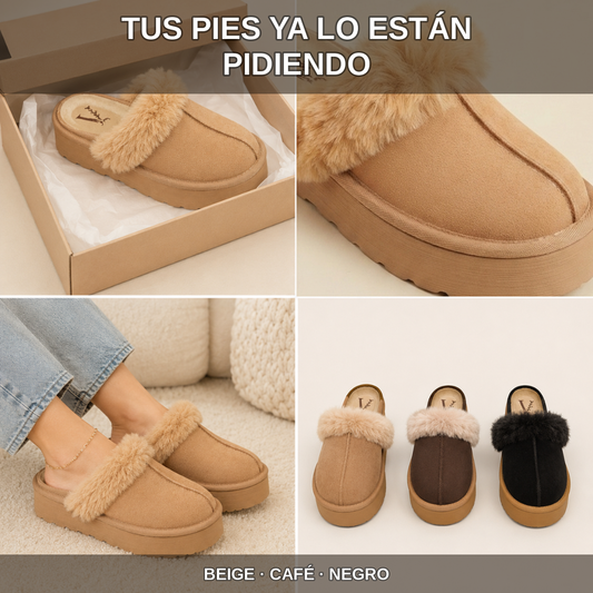 Suecos de Gamuza Slip-On con Peluche – Máxima Comodidad
